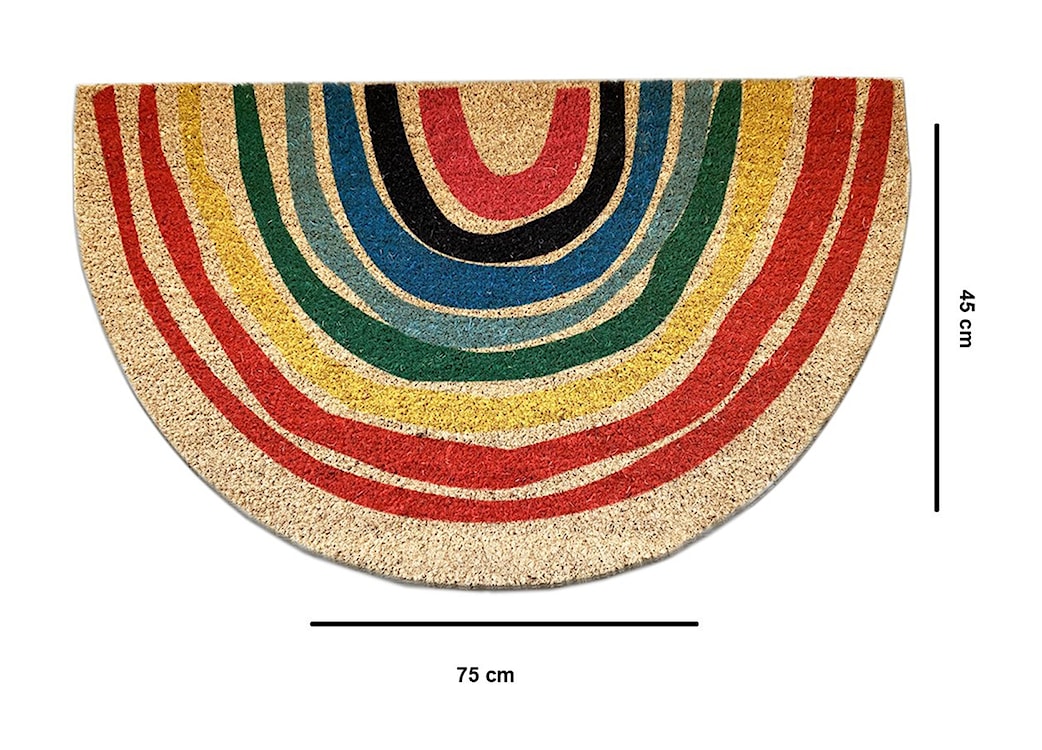 Wycieraczka do butów Porque 75x45 cm tęcza  - zdjęcie 5