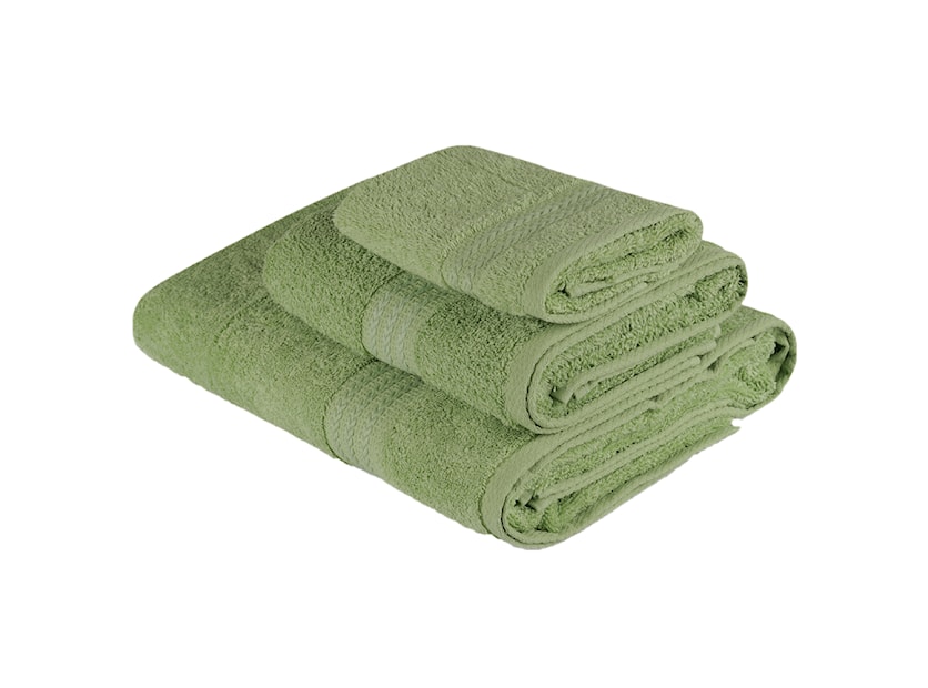 Zestaw trzech ręczników Bainrow zielony 