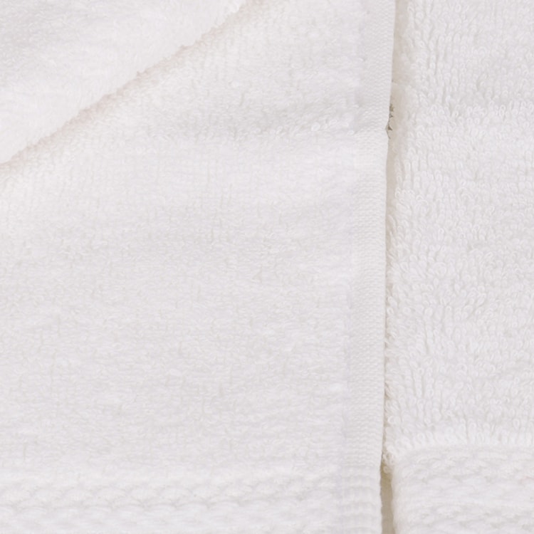 Zestaw sześciu ręczników Bainrow 30/50 cm biały  - zdjęcie 4