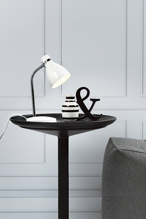 Lampka na biurko Cyclone biała  - zdjęcie 2