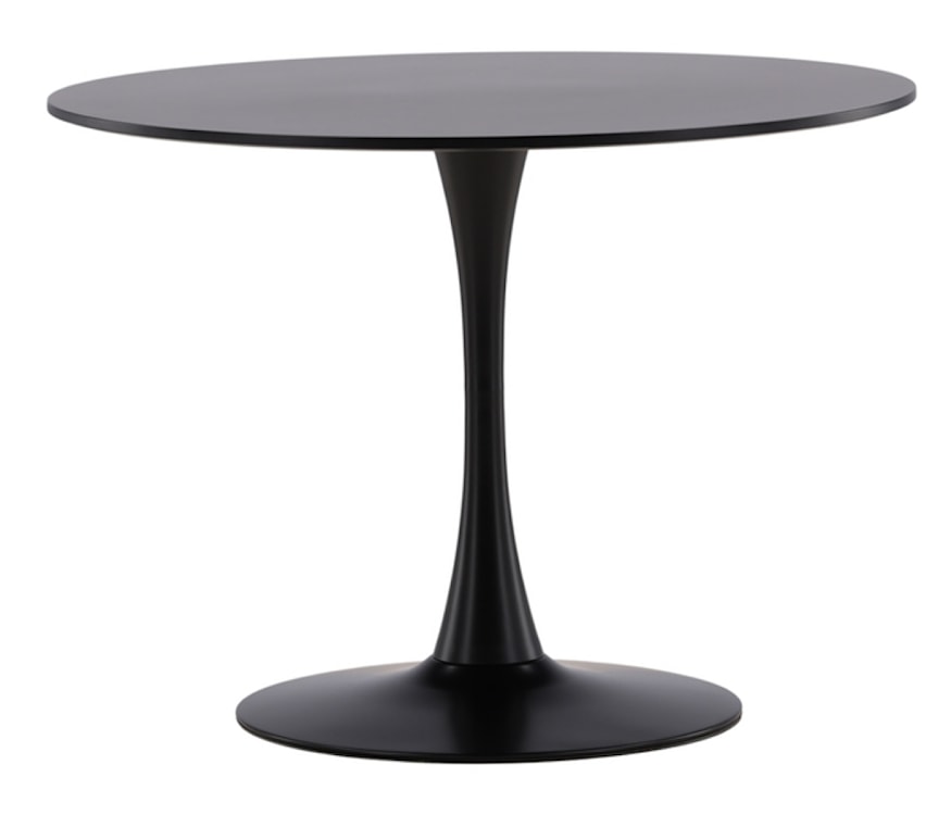 Stół do jadalni Litallate okrągły średnica 100 cm czarny