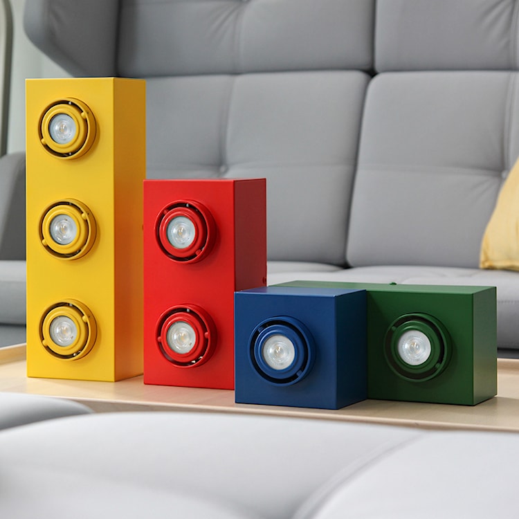 Lampa sufitowa Boxie x3 LEGO mini żółta  - zdjęcie 2