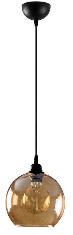 Lampa wisząca Hosignes średnica 20 cm miodowo-czarna 