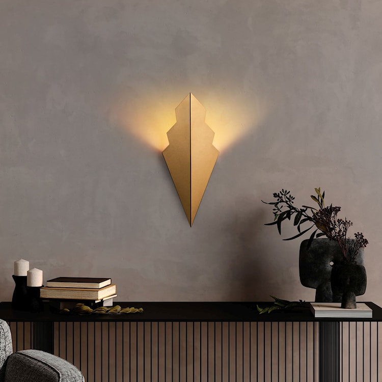 Kinkiet Arrow metalowy złoty  - zdjęcie 2