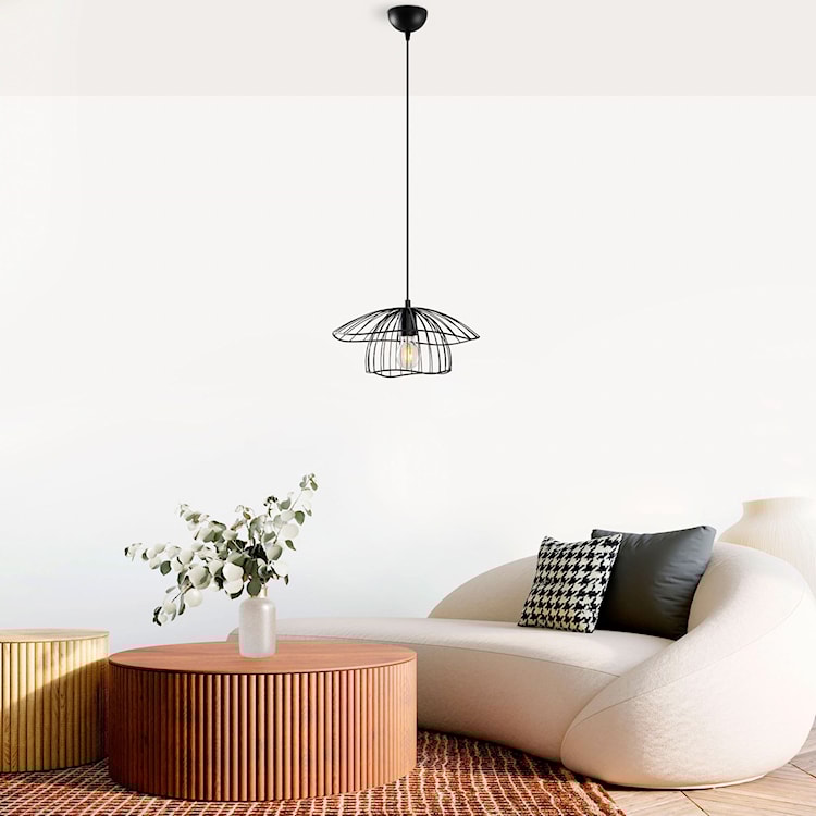 Lampa wisząca Mantar czarna  - zdjęcie 2