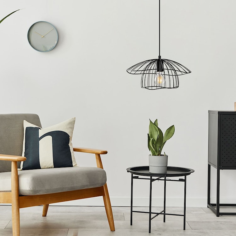 Lampa wisząca Mantar czarna  - zdjęcie 3