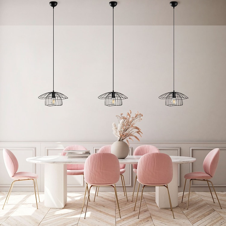 Lampa wisząca Mantar czarna  - zdjęcie 5