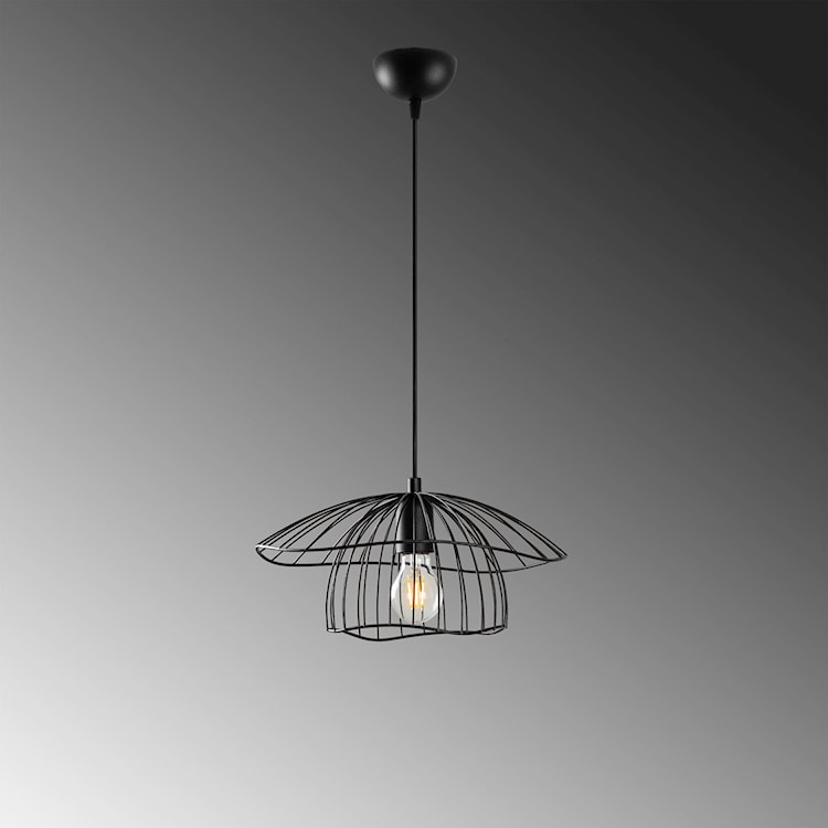 Lampa wisząca Mantar czarna  - zdjęcie 7
