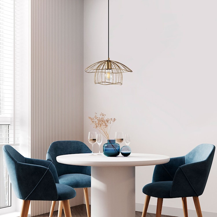 Lampa wisząca Mantar złota  - zdjęcie 4