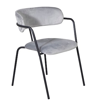 Krzesło nowoczesne Linessitive szare/czarne