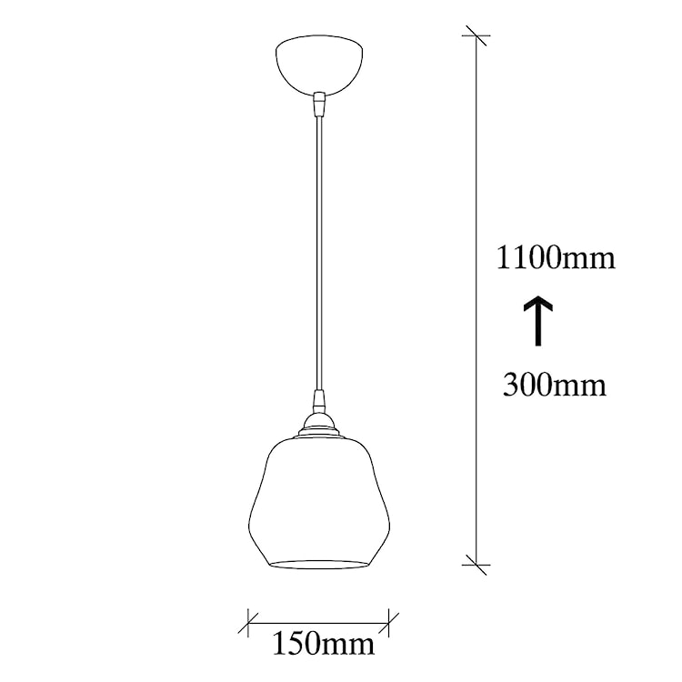 Lampa sufitowa Zelotti ze szklanym kloszem średnica 15 cm  - zdjęcie 7