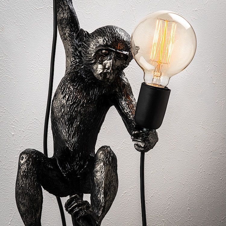 Lampa ścienna Proffitz z małpką czarna  - zdjęcie 5