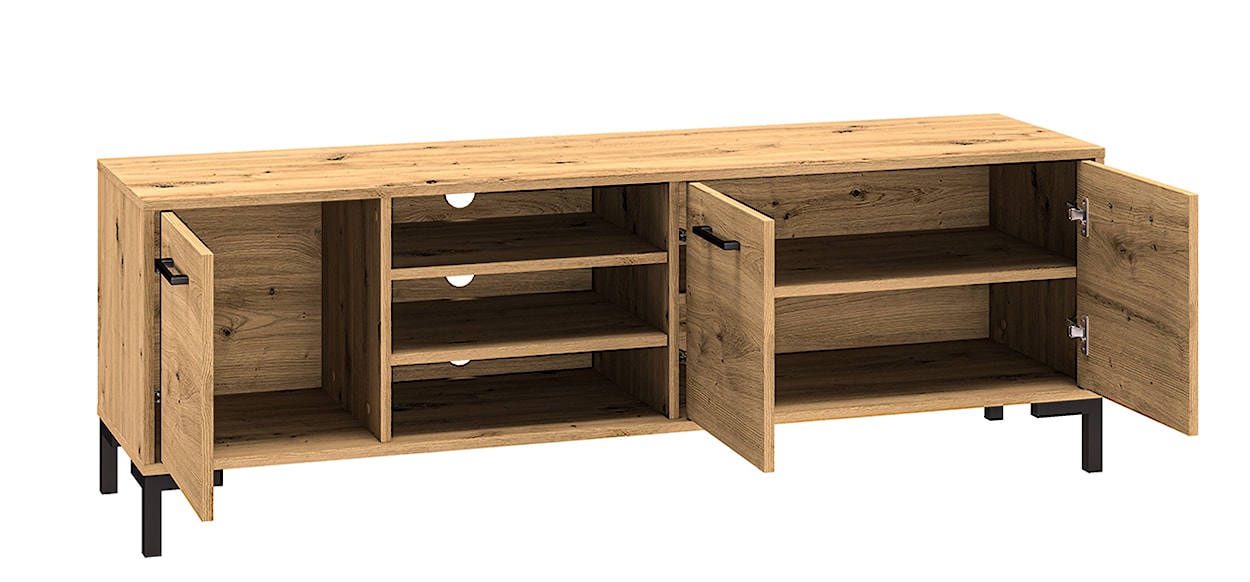 Szafka RTV Ballarti 155 cm Dąb artisan  - zdjęcie 7