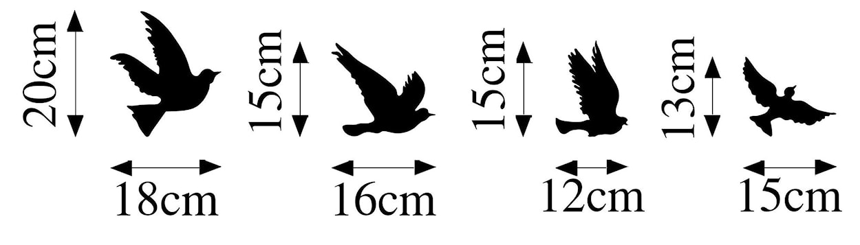 Dekoracja ścienna Lousnel x4 gołębie  - zdjęcie 6