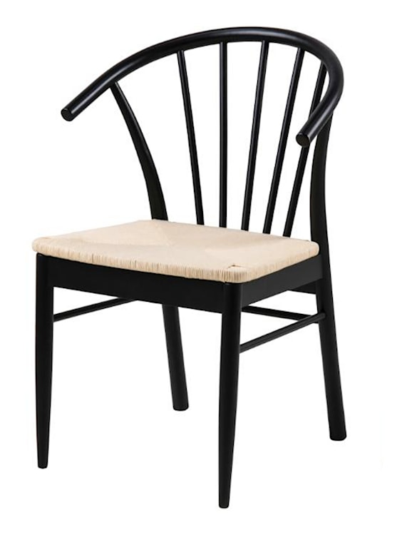 Krzesło drewniane Ruviatela dąb czarny