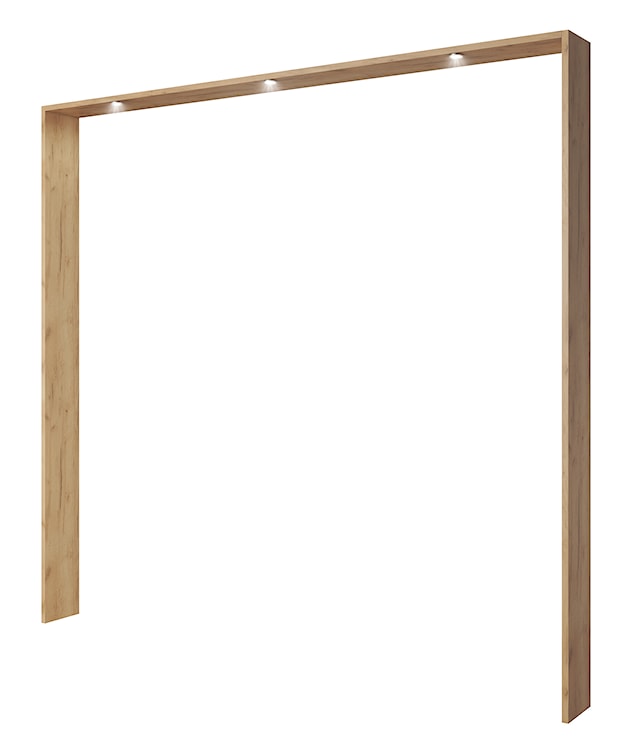 Szafa Grejs 230 cm harmonijkowa dąb craft złoty / biała  - zdjęcie 5