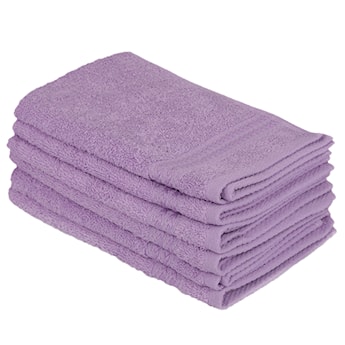 Zestaw sześciu ręczników Bainrow 30/50 cm liliowy