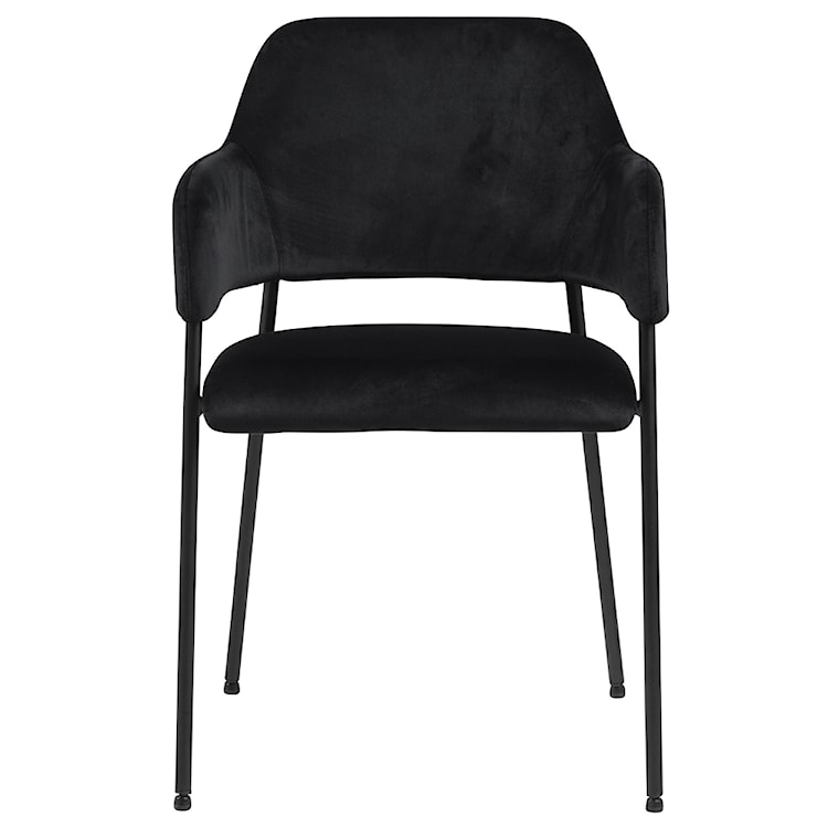 Krzesło tapicerowane Adansonia czarne  - zdjęcie 6