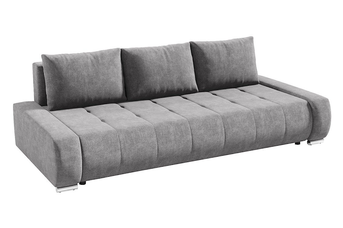 Kanapa rozkładana trzyosobowa Magliano szary welur hydrofobowy  - zdjęcie 8