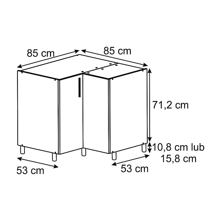 Zestaw mebli kuchennych Sottana biały 270x210 cm  - zdjęcie 23