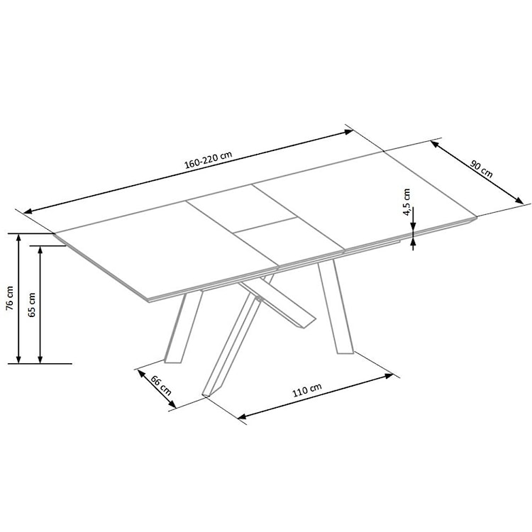 Stół rozkładany Balse 160-200x90 cm  - zdjęcie 13