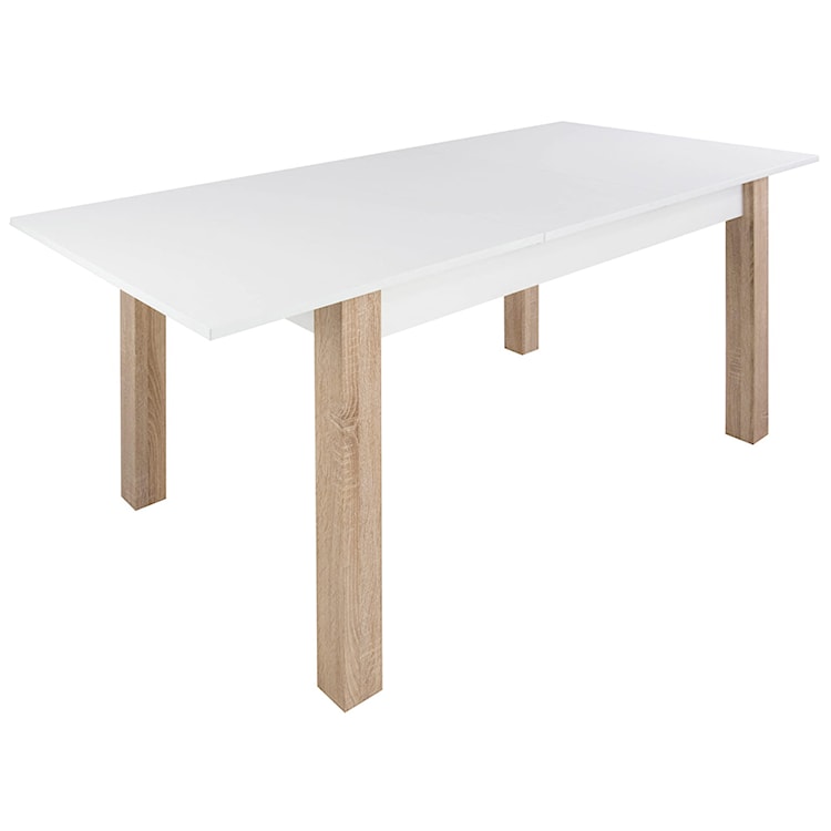 Stół rozkładany Eagor 140-190x84 cm biel alpejska/dąb sonoma  - zdjęcie 2