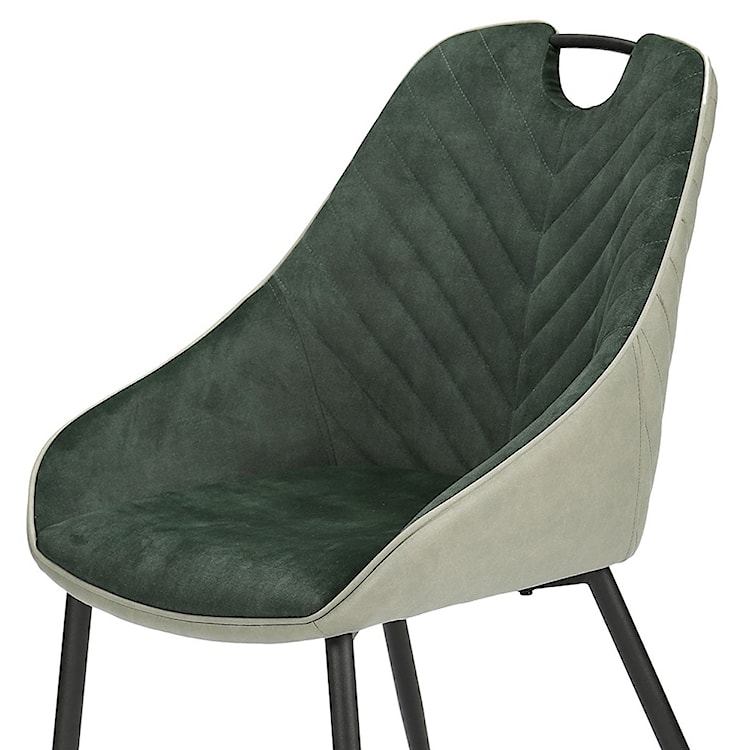 Krzesło tapicerowane Paciterte zielone  - zdjęcie 3