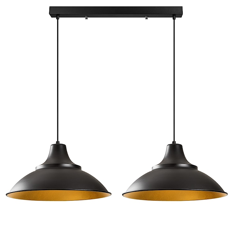 Lampa sufitowa Ardulace x2 62 cm czarna  - zdjęcie 4