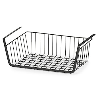 Półka podwieszana Mevian z metalu 26x41 cm czarna