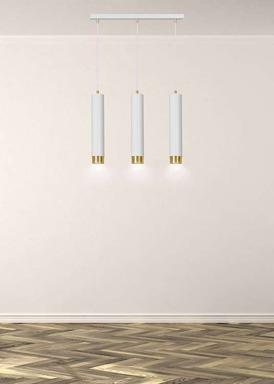Lampa wisząca Morcone biała x3  - zdjęcie 3