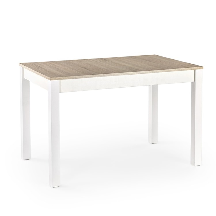 Stół rozkładany Veiga 118-158x75 cm biały-dąb sonoma  - zdjęcie 3