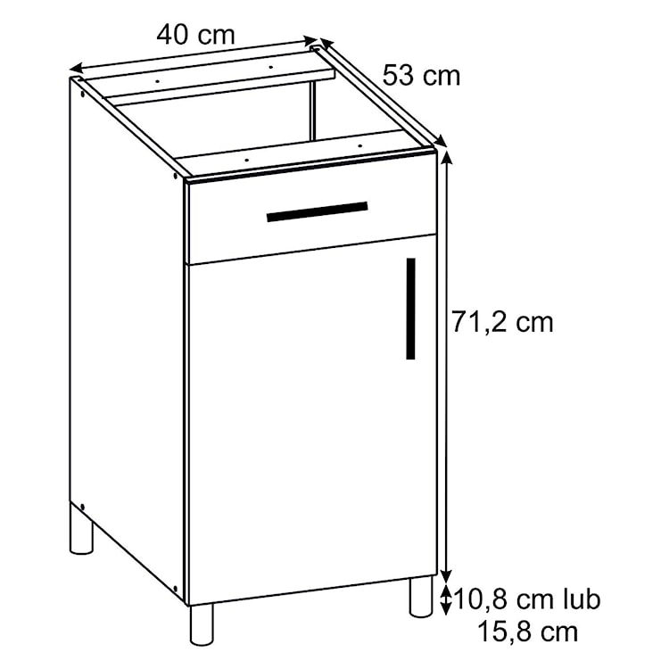 Zestaw mebli kuchennych Sottana biały 240 cm  - zdjęcie 17