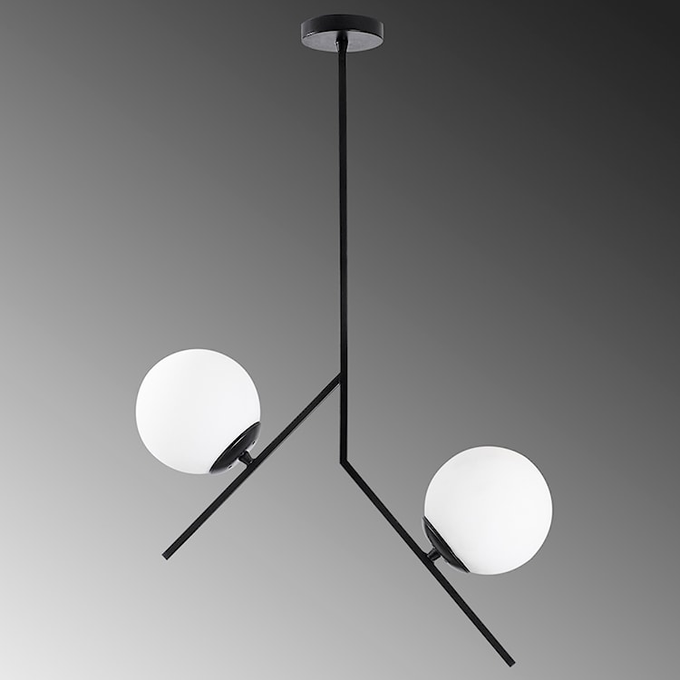 Lampa wisząca Solanum x2 czarno-biała  - zdjęcie 4