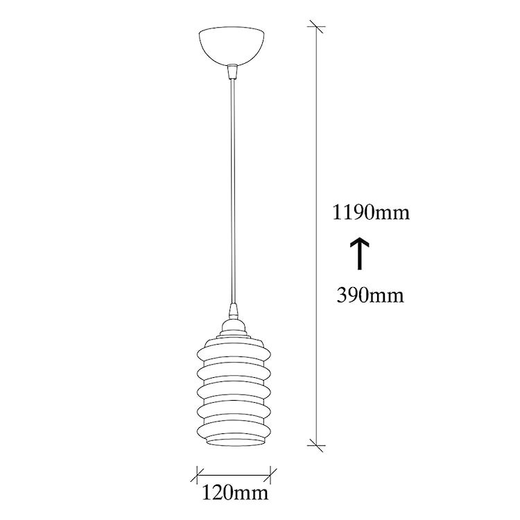 Lampa sufitowa Communis szklana średnica 12 cm  - zdjęcie 11