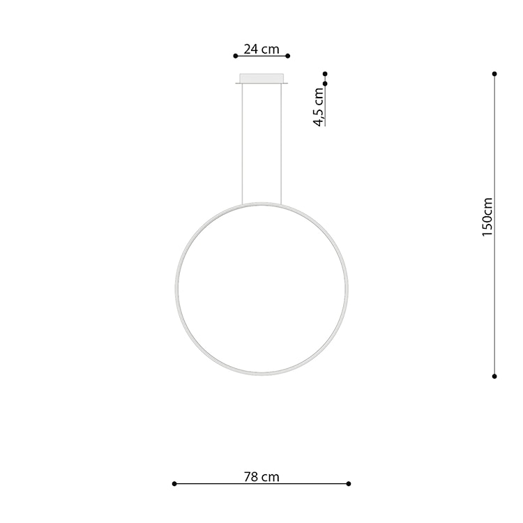 Lampa wisząca Retore średnica 78 cm 4000K czarna  - zdjęcie 8