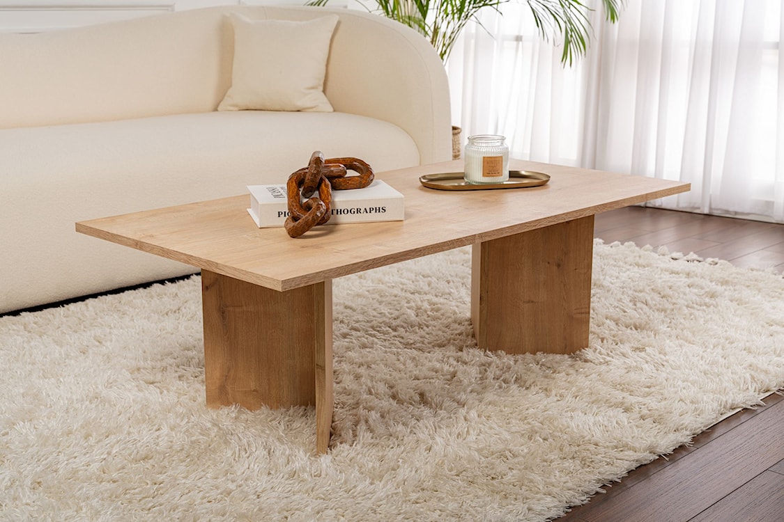 Stolik kawowy Sponsis 119x60 cm dąb  - zdjęcie 2