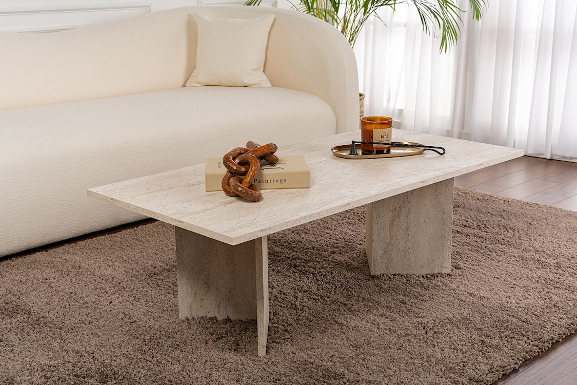 Stolik kawowy Sponsis 119x60 cm trawertyn  - zdjęcie 2