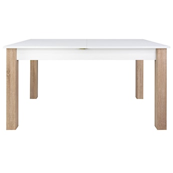 Stół rozkładany Eagor 140-190x84 cm biel alpejska/dąb sonoma