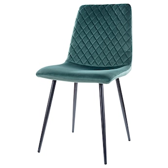 Krzesło tapicerowane Bermand zielone