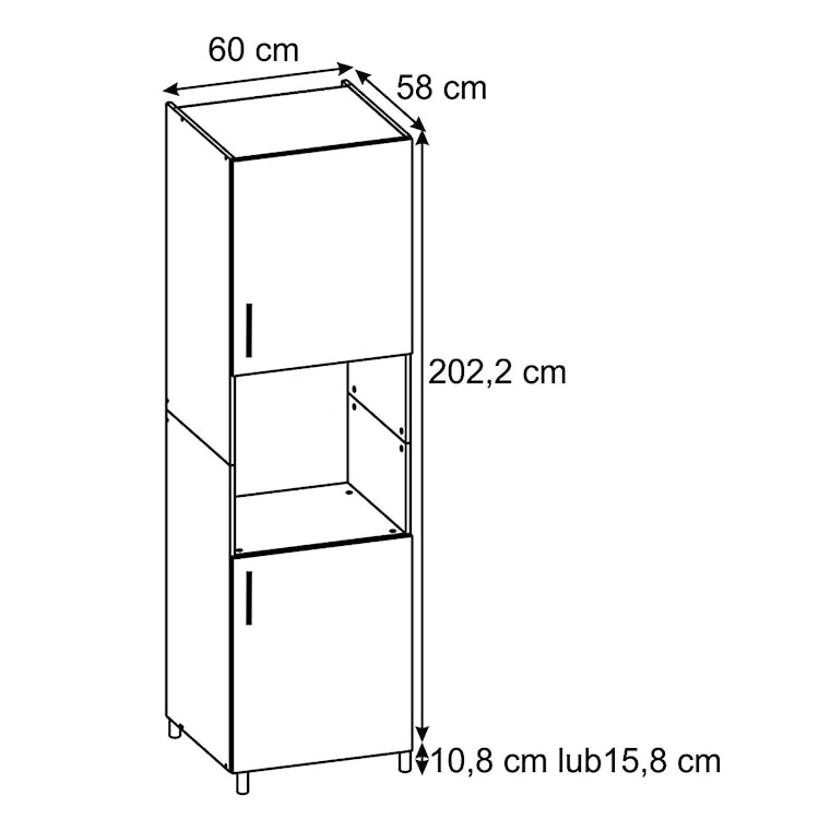 Zestaw mebli kuchennych Pollina biały 150x290 cm  - zdjęcie 22