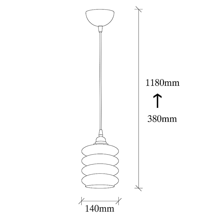 Lampa sufitowa Communis szklana średnica 14 cm  - zdjęcie 13