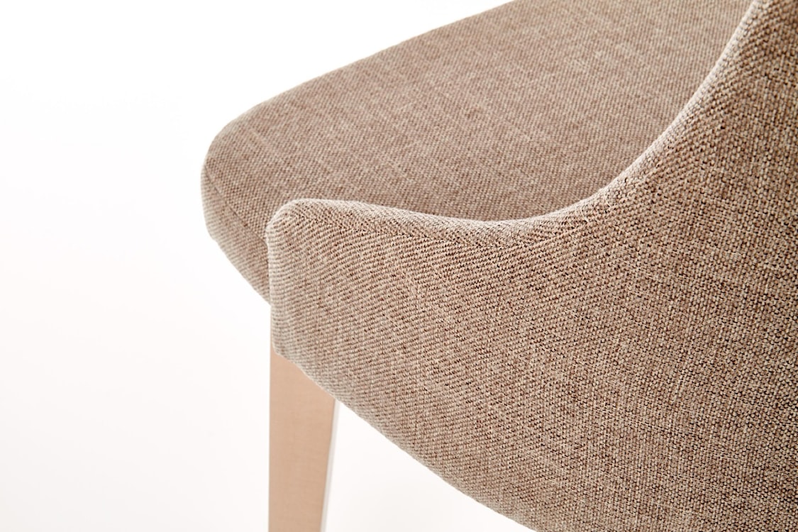 Krzesło tapicerowane Berlas beżowe - dąb sonoma  - zdjęcie 2