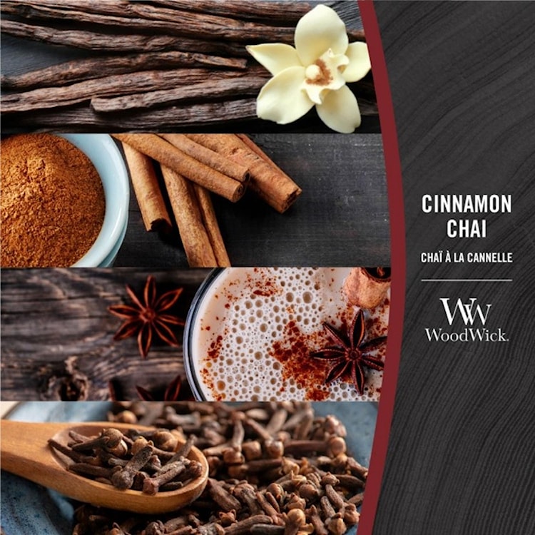 Świeca zapachowa Woodwick Cinnamon Chai 275 g  - zdjęcie 2