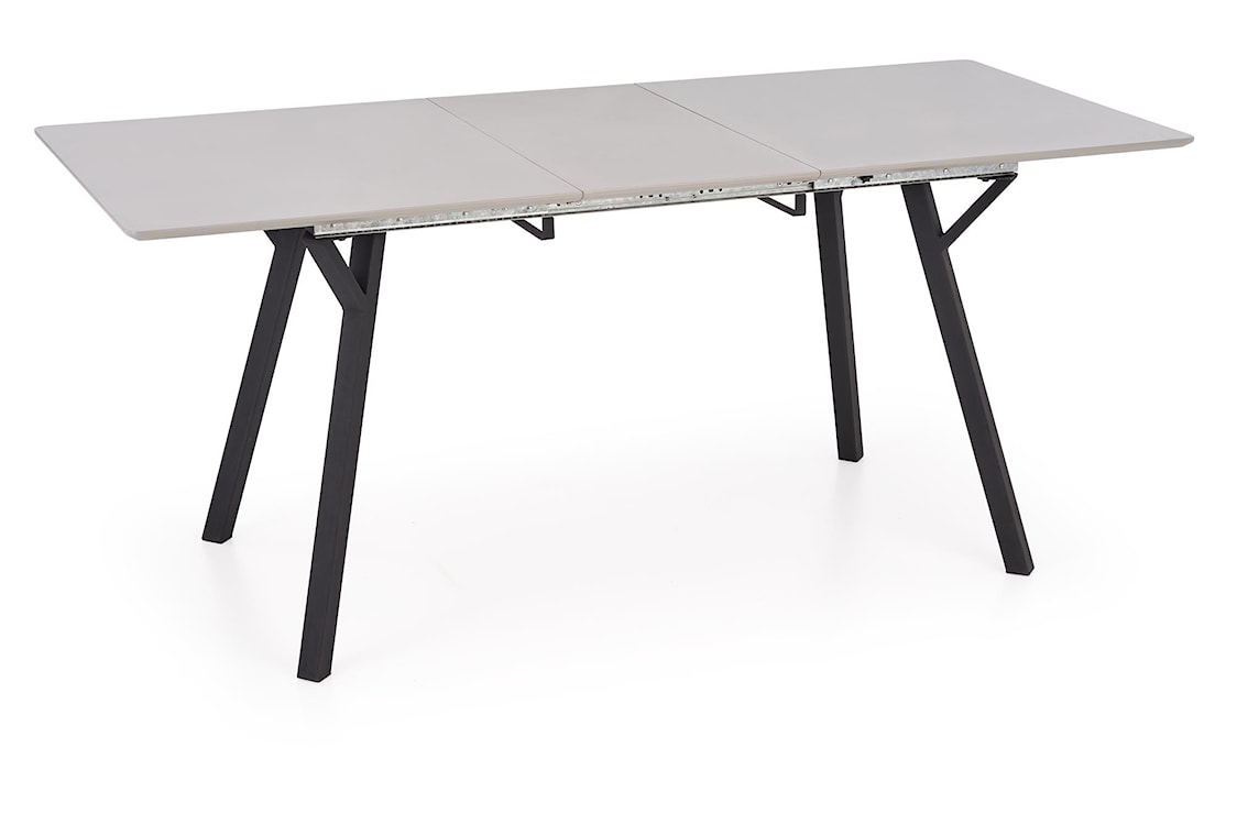 Stół rozkładany Opiatiest 140-180x80 cm jasny popiel/czarny  - zdjęcie 8