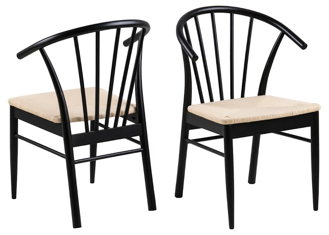 Krzesło drewniane Ruviatela dąb czarny  - zdjęcie 6