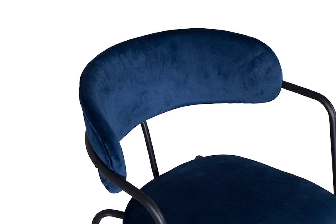 Krzesło nowoczesne Linessitive niebieskie/czarne  - zdjęcie 4