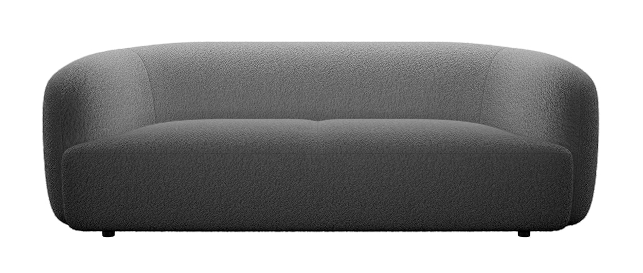 Sofa trzyosobowa Sabanitas ciemnoszara w tkaninie boucle  - zdjęcie 3