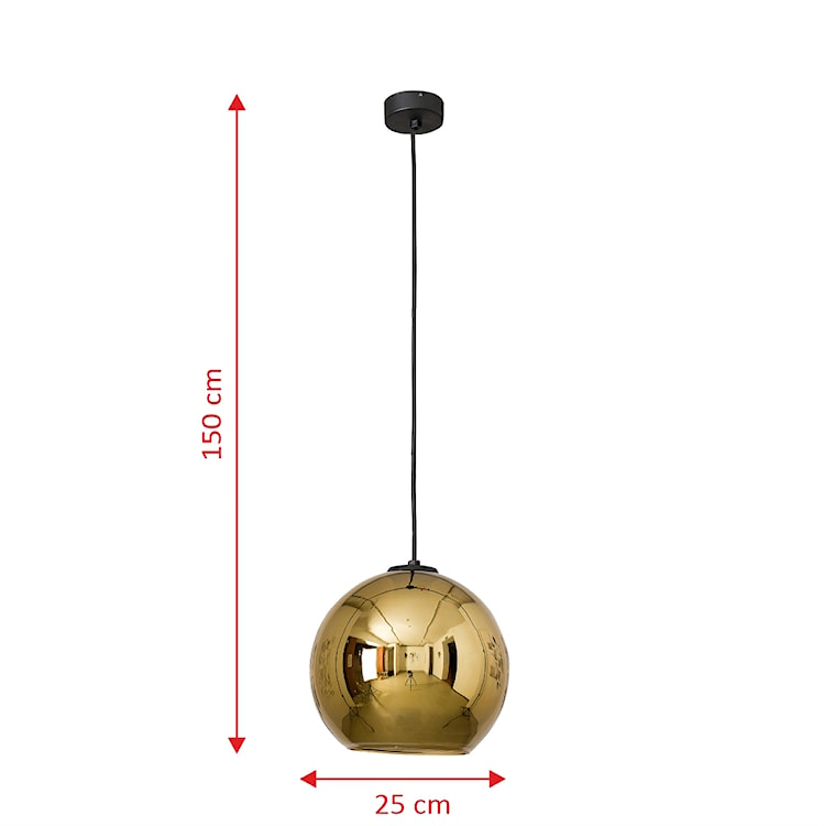 Lampa wisząca Polaris złota średnica 25 cm 9057  - zdjęcie 2