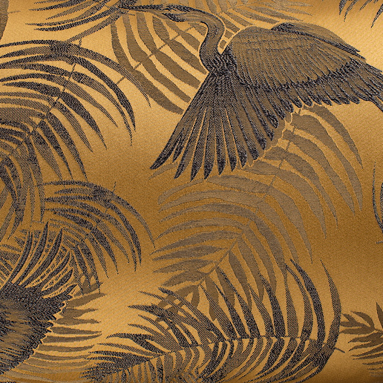 Poduszka dekoracyjna Halthel 30x50 cm złota z wzorem  - zdjęcie 2