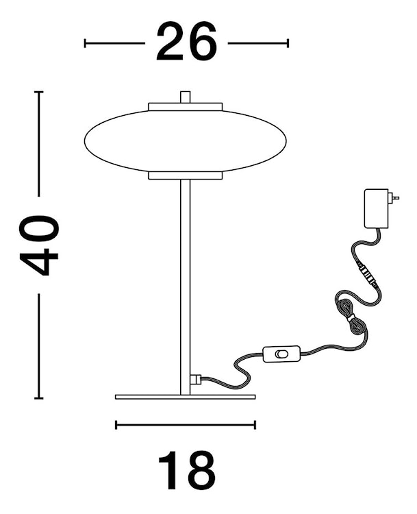 Lampa stołowa Lynoll LED czarna  - zdjęcie 5